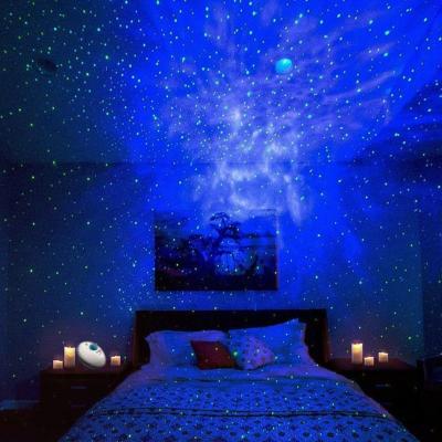 China Modern Multi Functions 2In1 Moon Star Smart Projector With Remote Control Led Projector Night Lamp Light for sale