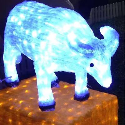 China Hot Selling New Amazon Christmas Commercial Use Animal Modeling Light Outdoor Waterproof Festival Decoration Customize For Decorative Park for sale