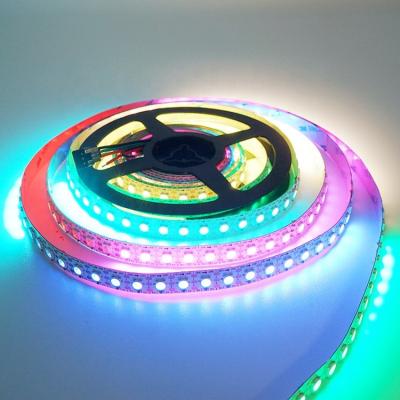 China Instock sk6812 theme park dream rgbcw waterproof silicone IP65 multicolor coating rgbic 96leds 12mm width led pixel strip for sale