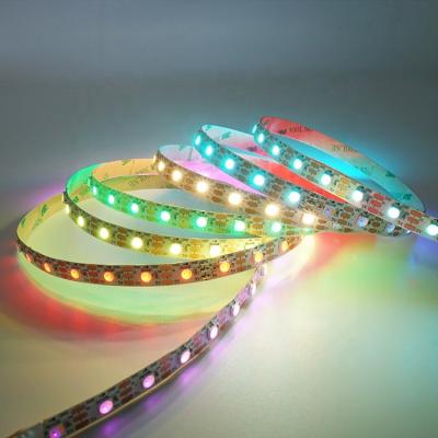 China Fast Charging Individually Accessible 4In1 Cinema RGB Warn White SK6812 60LEDs IP30 5V LED Strip Light For Party Dec for sale