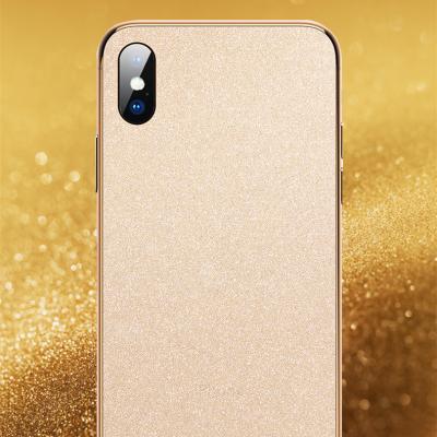 China Hot Selling Mobile Phone 3d Film Skin Gold Blingbling Mobile Back Sticker for sale