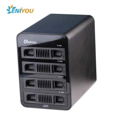 China OEM Manufacturer Aluminum Alloy 4 Bay Aluminum Raid USB 3.0 to SATA HDD Hard Drive Enclosure Case Box Support up to 4*8TB for sale