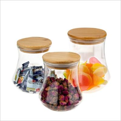 China Sustainable Factory direct selling snack glass bottles, food, tea storage bottles, kitchen cereals for sale