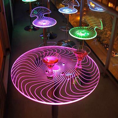 China Eco - Friendly Night Club Party Factory BSCI Stool And Acrylic Led Table Or Chair for sale