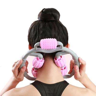 China Body Thin Leg Muscle Pain Relieve Thin Leg and Calf Muscles Remove Massage Stick Massage Ball Handheld Plastic Massage Roller for sale