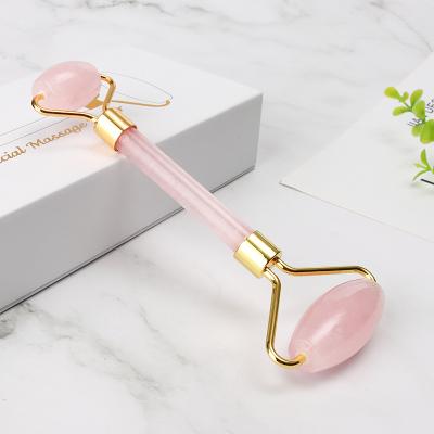 China Original Lifting Machine Facial Skin Care Massage Face Body Rose Quartz Roller Face Roller Set for sale