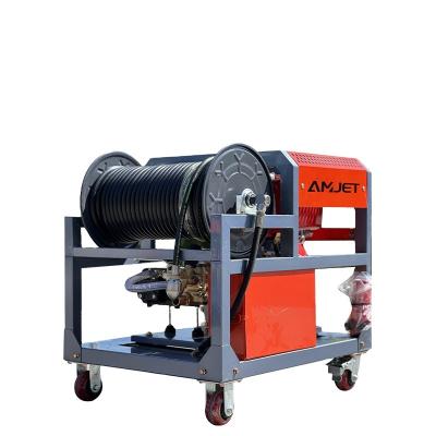 China Other AMJ Water Spray Cleaning Machine High Pressure Sewer Cleaning Machine High Pressure Gas Oil Power Cleaning Machine 2900psi 10gpm for sale