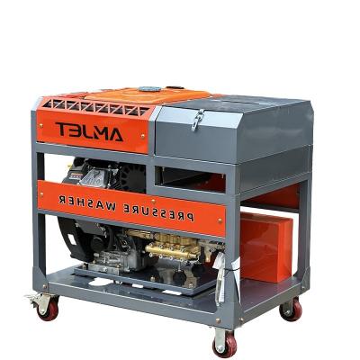 China Clean the ship AMJ gasoline powered sandblasting cleaning machine high-pressure rust removal ship machine 500bar 22lpm for sale