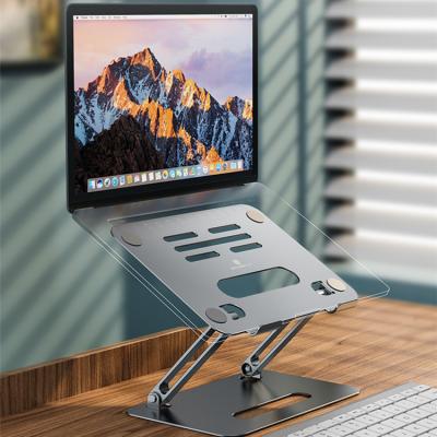 China Metal Suit for B2C Amazone Lazada Ergonomic Aluminum Notebook Stand Detachable Desktop Laptop Stand for 10-15.6