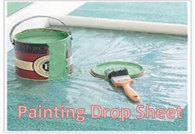 China 4X5M 5Mic-50Mic Plastic   Drop Cloth / Drop Sheet/Dust Cover For Painting for sale