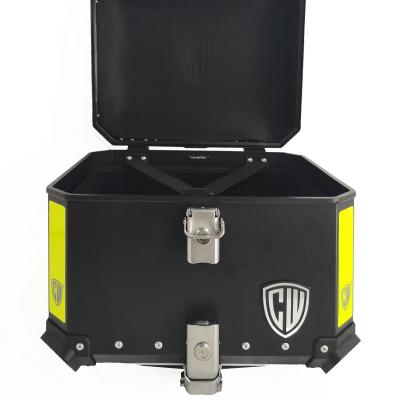 China CHENGWEI Motorcycle Waterproof Aluminum Top Case Alloy Top Box For Delivery 45L C3-45SV for sale