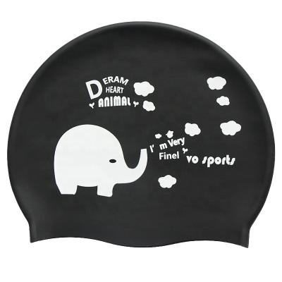 China Waterproof Custom Cartoon Printed Swim Cap Children's Fun Enlarged Swim Cap for sale