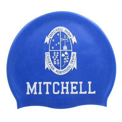 China Waterproof Adult Wholesale Hot Funny Swim Caps Long Swim Cap Custom for sale