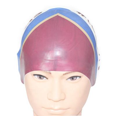 China ADULT waterproof custom printed waterproof swim cap stain silicone swim cap swim cap for sale