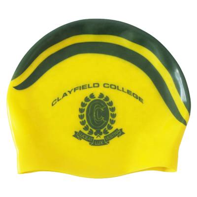 China Swim Cap Silicone Waterproof Spot Delivery Seamless Printing Adult Swim Cap for sale