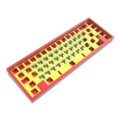 China Factory Supply Multicolor Anodizing Aluminum Keyboard Plate CNC Machining Mechanical Keyboard Case for sale