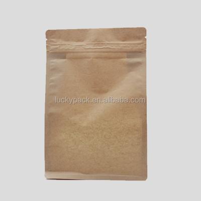 China Moisture Proof Hot Selling Food Grade Brown Kraft Paper Bag For Food for sale