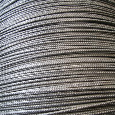 China Low Relaxation 3.4mm 1770 N/MM2 Stressed Stressed PC Spiral Ribbed Wire for sale