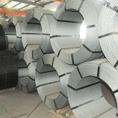 China Construction ASTM A910-2005 12.70mm 15.24mm 1860MPa Galvanized Steel Strand for sale