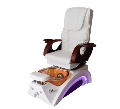 China 2023 Newest Modern Luxury Durable 7 Led Lower Base Spa Pedicure Chairs / Luxury Modern White Pedicure Chairs for sale