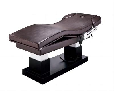 China Strong Elasticity 3 Motors 160kgs Hydraulic Spa Facial Bed / Electric Massage Table Bed Beauty Facial Bed for sale