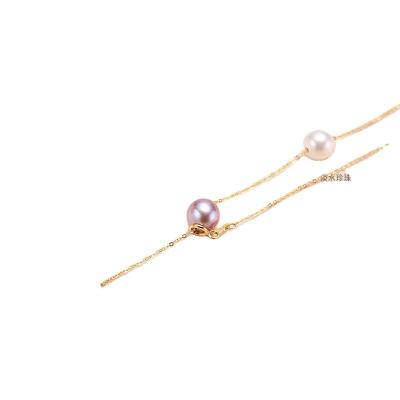 China Factory supply valentine's day wish gift ladies direct hollow pearl necklace simple other simple clavicle pearl necklace for sale