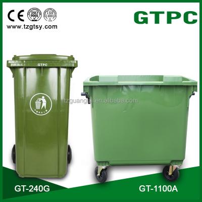 China Sustainable GT-1100A 4 wheeled waste container for sale