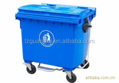 China Eco-friendly Durable 1100L Larege Rubbish Bin / Trash Can / Rubbish Bins With Wheels for sale