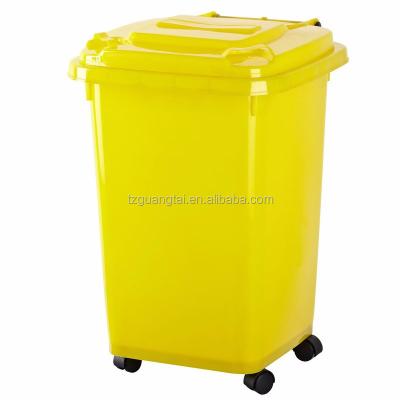 China Taizhou wheelie bin/wheelie bin plastic waste bin 50L GT-50A for sale