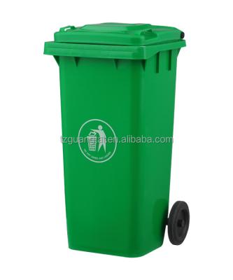 China Sustainable guangtai GT-120A industrial plastic bins with wheels for sale