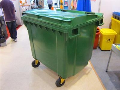 China Sustainable Plastic Container 660L Garbage Bin / EN840 660L Waste Bin for sale