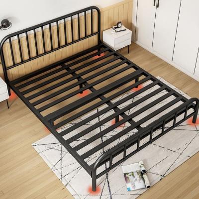 China Modern Metal Youth Apartment Bed Steel Frame Single Bed for sale