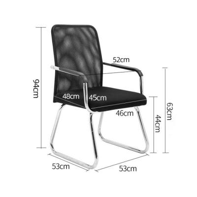 China Mesh Executive Chair Office Furniture Foldable Ergonomic Computer Desk Chairs Specification Import Without Wheels for sale