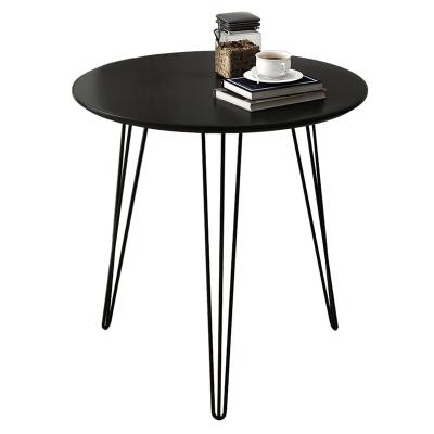 China Contemporary Modern Restaurant Furniture Round Coffee Table With Hairpin Legs for sale