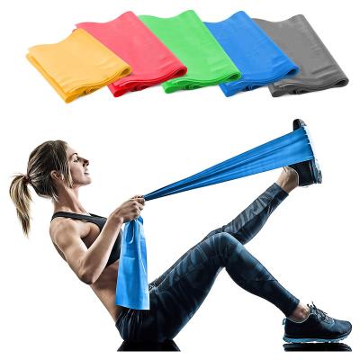 China Yoga Exercise Band Resistance Bands Set, Professional Non-latex Elastic Exercise Bands Set Yoga Pilates Stretch Bands For Physiotherapy for sale