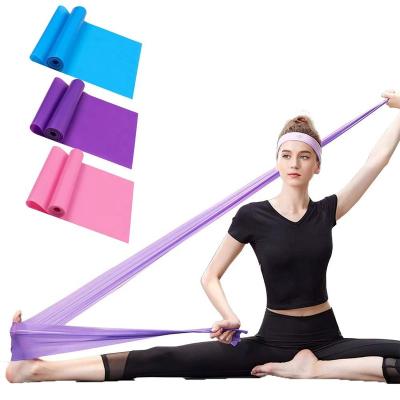 China Custom exercise band exercise band logo theraband yoga resistance band for physiotherapy for sale