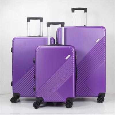 China ABS Hardside Trolley Luggage Customized OEM ODM Set of 3 ABS Luggage Bags Trolley Luggage Set Travel Luggage Set Suitcases for sale