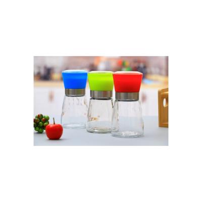 China Good quality new arrivals stainless steel salt grinderglass pot viable manual pepper and salt grinders for sale