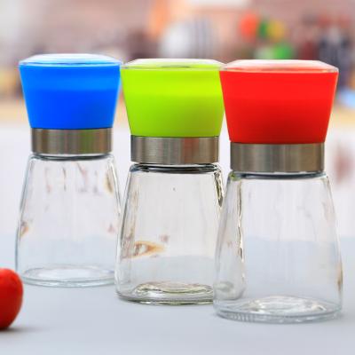 China Amazon Viable Success Manual Glass Bottle Salt and Pepper Grinder Set of 3 for sale