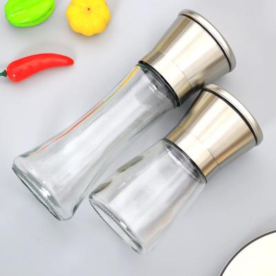 China Nordic Condiment Bottle Factory Direct High Borosilicate Double Cover Spice Rack Viable Wholesale Organizer for sale