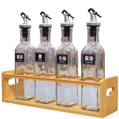 China Hot Selling Food Olive Oil Glass Controllable Bottle Glass Food Grade Oil Dispenser For Cooking for sale