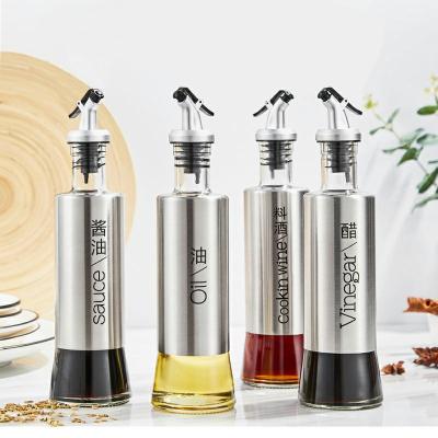 China Food For Factory Direct Sale Oil Bottle For Restaurant Leakproof Vinegar Bottle Dispenser Oil Jar for sale