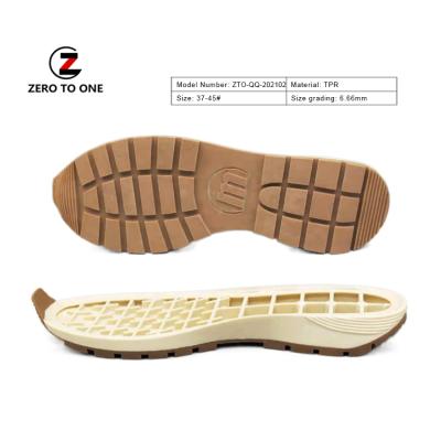 China Fashionable Comfort Soft Non Slip Customized Wholesale Lightweight TPR Outsole For Lady Men Flat Shoes Oxford Sports Casual Rubber Sole for sale