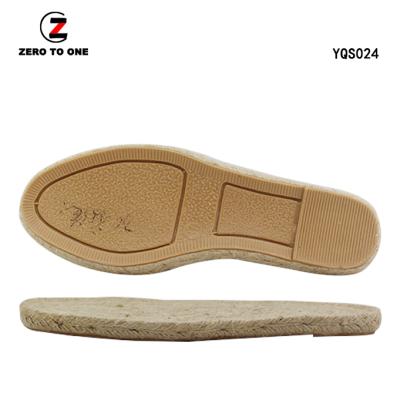 China Newest Casual Jute Fiber Rope China Export Design TPR+Jute Sole For Sneakers Natural Hemp Fiber Rope Shoes Soles for sale