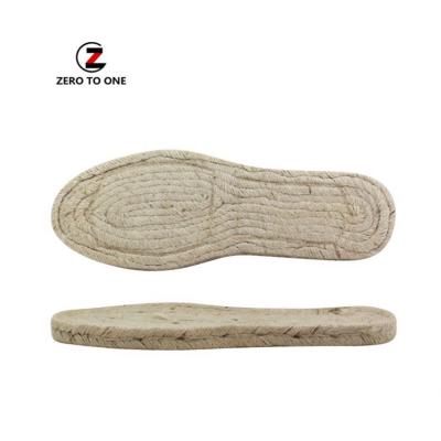 China Jute Fiber Rope Goods Shoes Unique Material Sandal Material Slipper Braid Rope Hemp Jute Insole Mid Soles For Shoe Making for sale