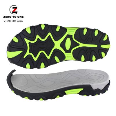 China EVA OEM Service Double Parts Sandal Anti Abrasion DM TPR Sole Sandal Outsole Made in China for sale