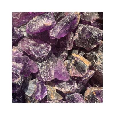 China Africa Natural Amethyst Crystal Stones Collectable Crystals Purple Raw Mineral for sale