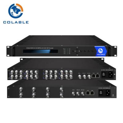 China 8 Channels AV To IP Video Encoder , MPEG - 2 MPEG - 4 H 264 Encoder COL5181E for sale