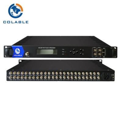 China 20 Channel RF DVB - S To DVB - T Modulator For TVBroadcasting Equipment for sale