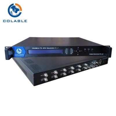 China Decodificador 6 DVB - S2 ASI Mux del receptor de satélite del FTA Digital al desmodulador COL5881A del IP en venta